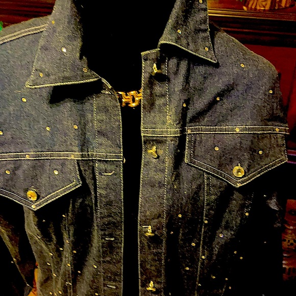 Jean Jacket with Rhinestones - Picture 2 of 5